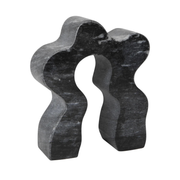 Marble Gray Wave Bookend