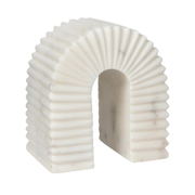Marble White Arch Bookend