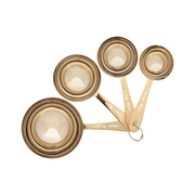 Set of 4 Gold Measuring Cups