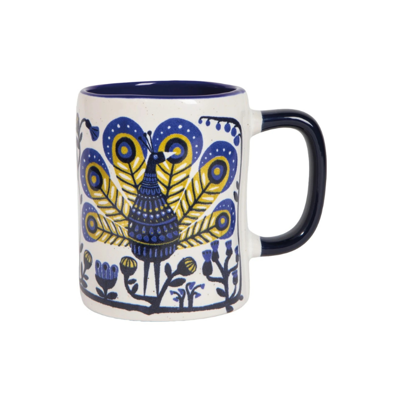 Peacock Perch Designer Mug