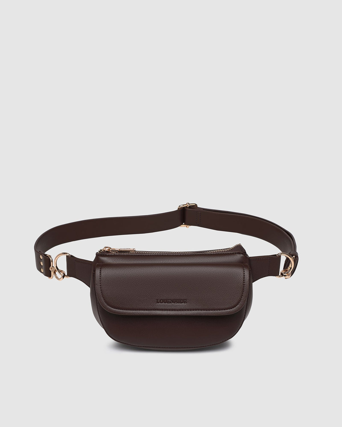 Lola Belt Bag in Chocolate by Louenhide