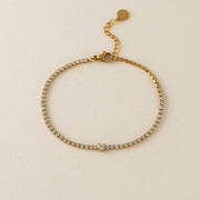 Waterproof Luma Tennis Gold Bracelet by Lover's Tempo