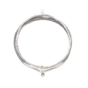 Tonal Chromocolour Miyuki Bracelet Trio - Frost/Silver by Scout