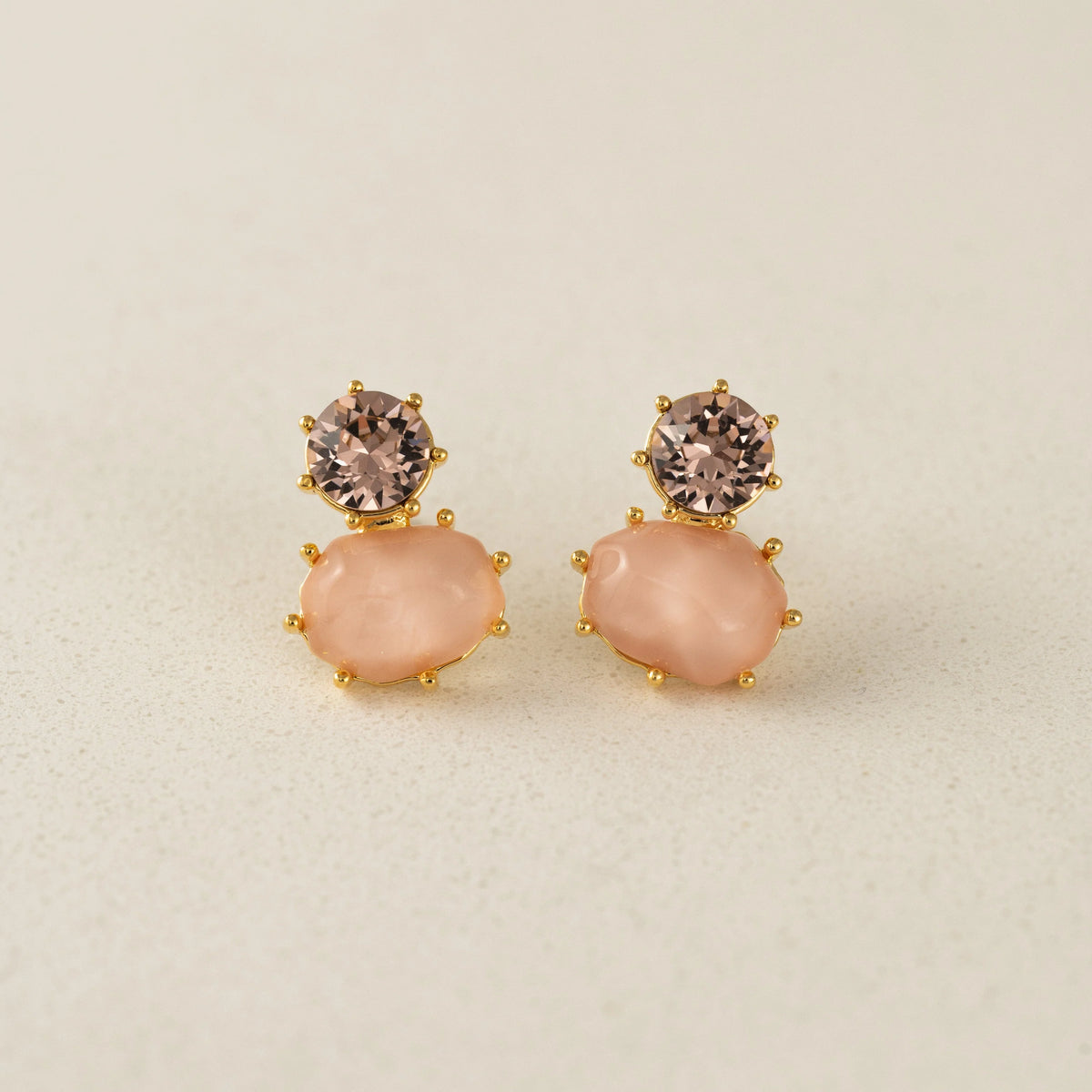 Marbelle Stud Earrings Pink by Lover's Tempo