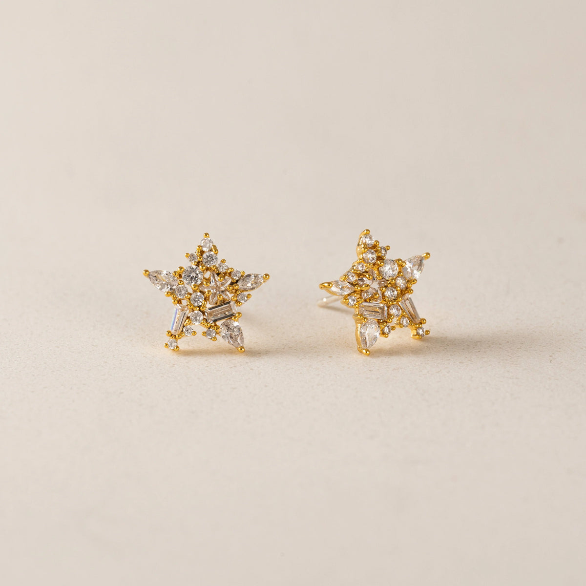 Mini Debut Star Stud Earrings Gold by Lover's Tempo