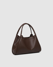 Mini Sutton Shoulder Bag in Chocolate by Louenhide