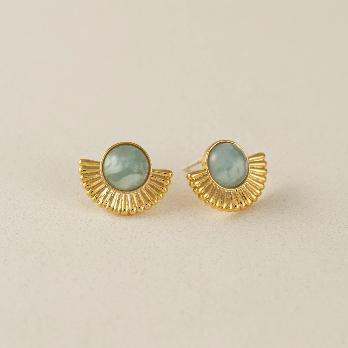 Moonpetal Stud Earrings in Sky by Lover's Tempo