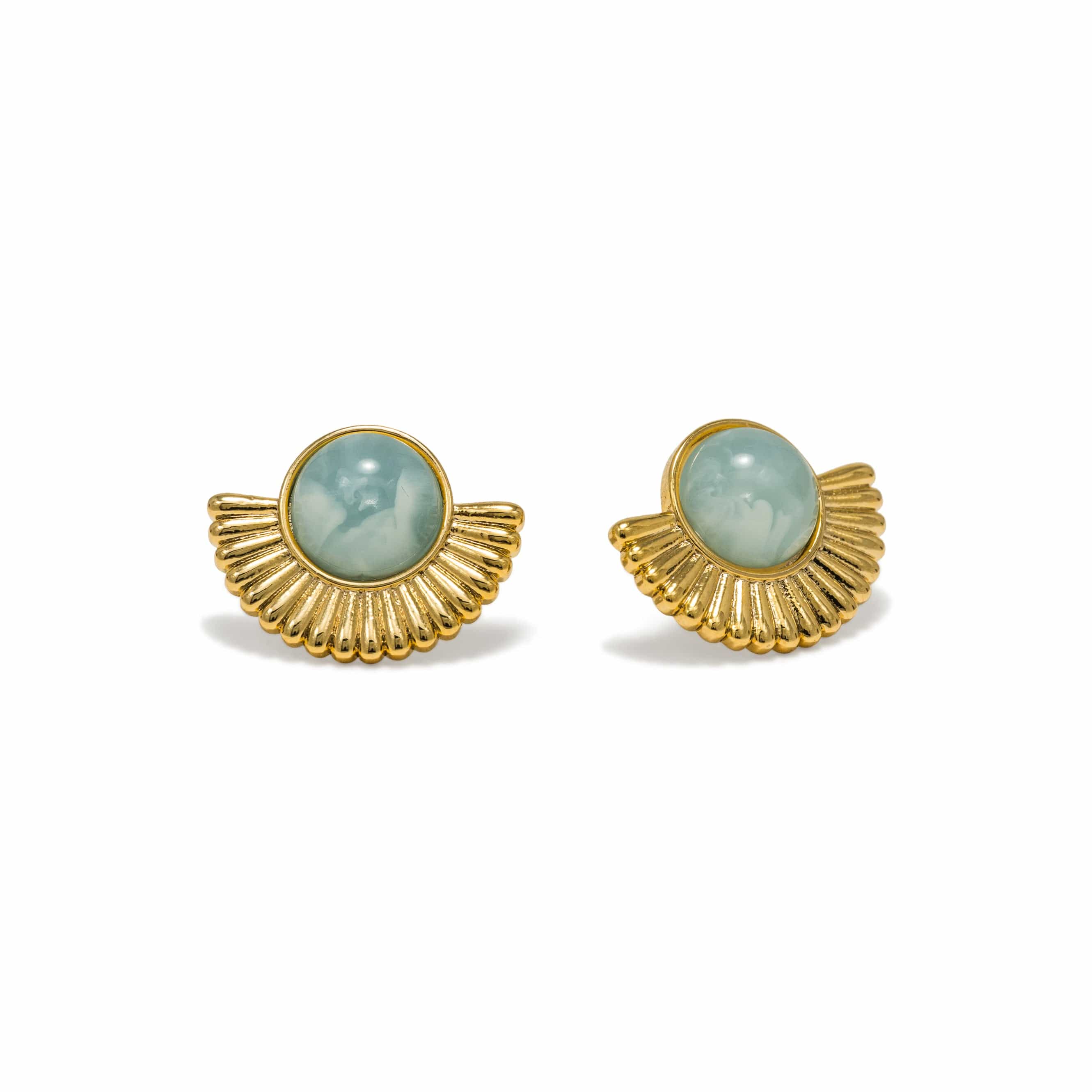 Moonpetal Stud Earrings in Sky by Lover's Tempo