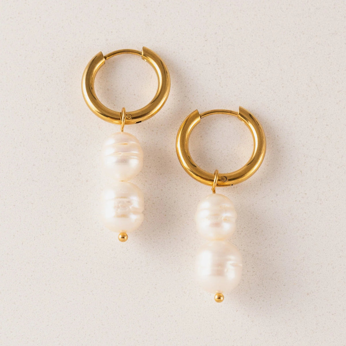 Waterproof Oceane Double Hoop Earrings by Lover's Tempo