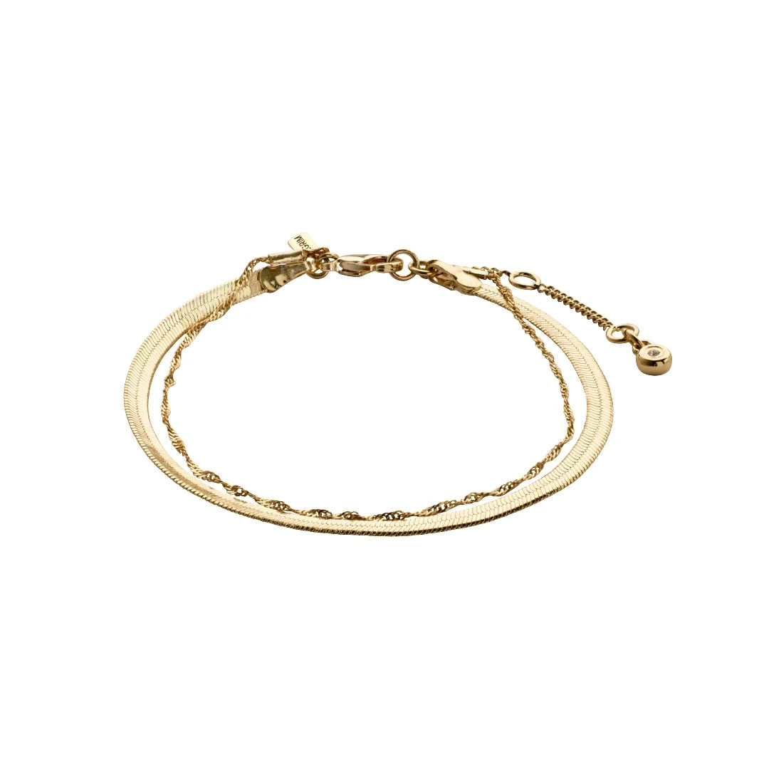 EA 2-in-1 Bracelet in Gold Pilgrim