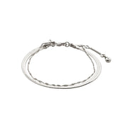 EA 2-in-1 Bracelet inSilver by Pilgrim