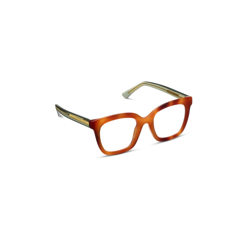 Peepers Bluelight Readers in Fanfare Blonde Tortoise/Green