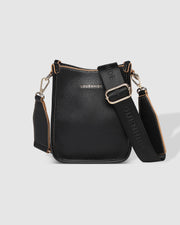 Parker Logo Crossbody in Black by Louenhide