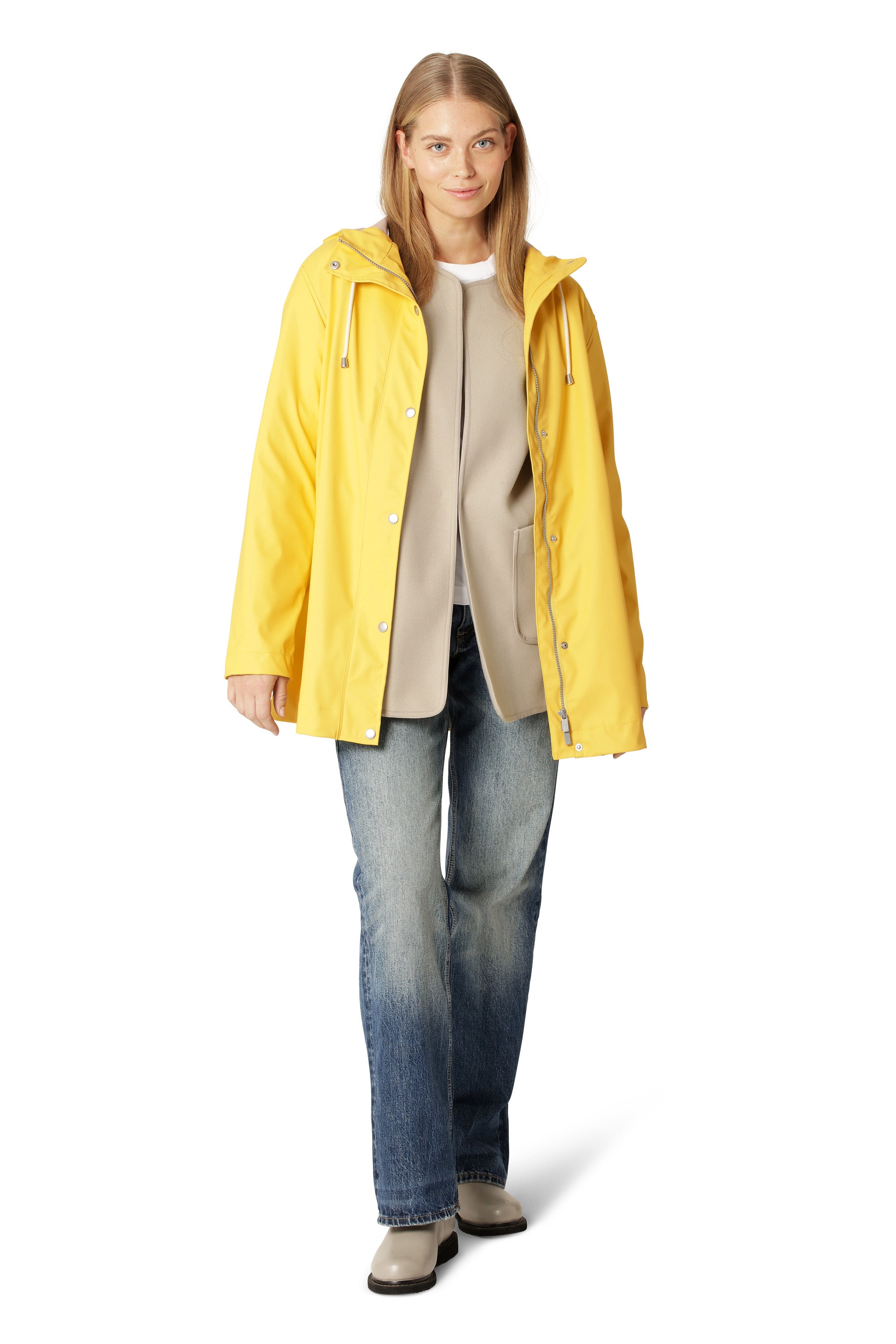 Short Rain Jacket in Lemon Drop by Ilse Jacobsen