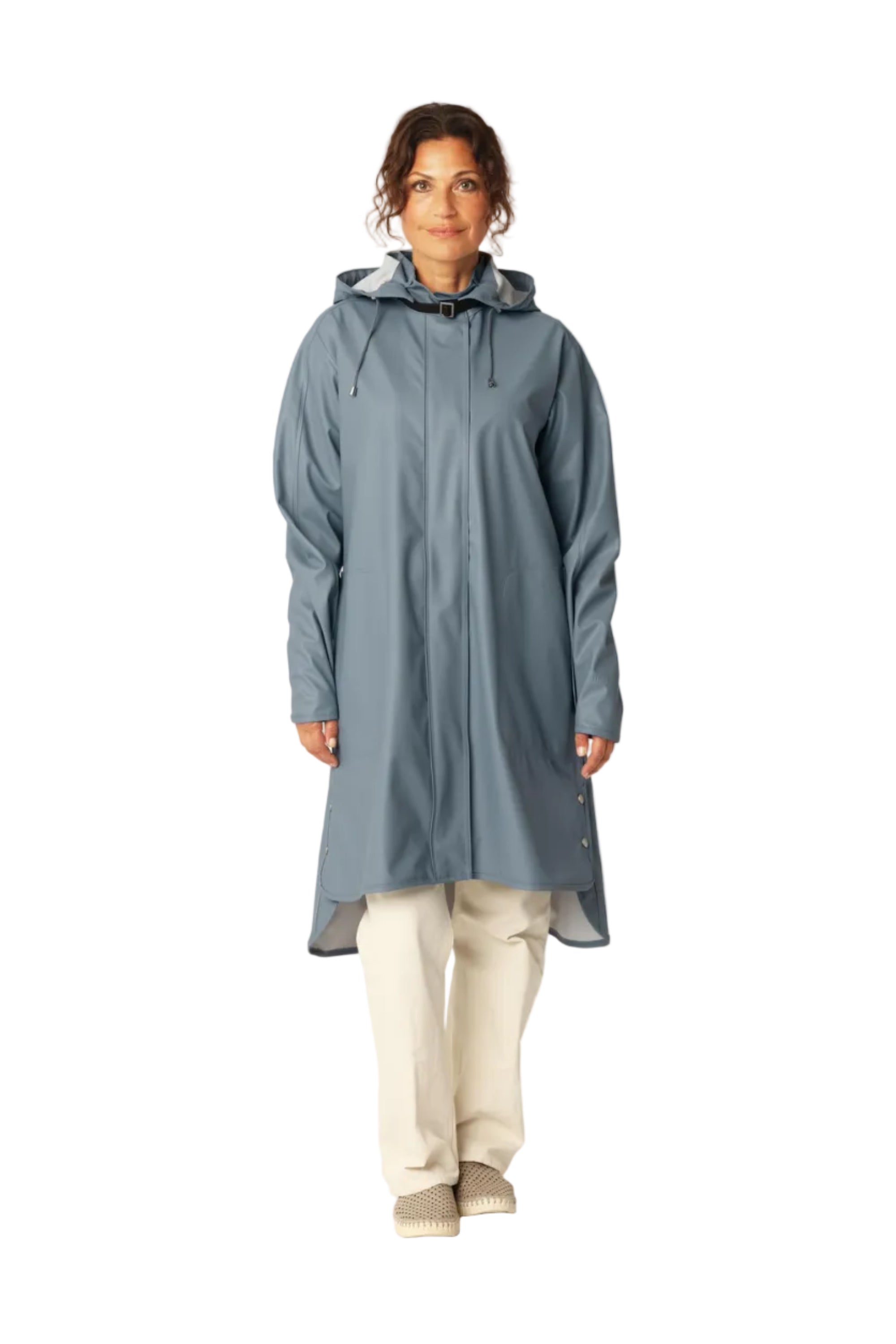 Rain Jacket in Blue Grey by Ilse Jacobsen