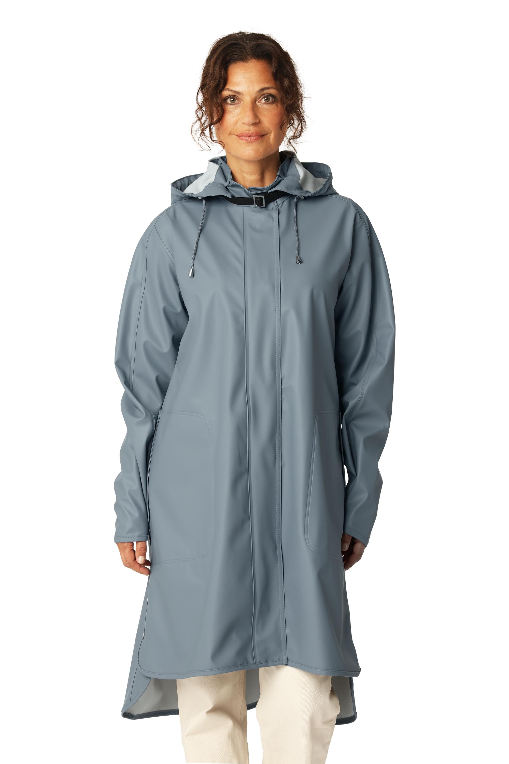 Rain Jacket in Blue Grey by Ilse Jacobsen