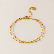 Ray Layered Gold Waterproof Bracelet by Lover's Tempo