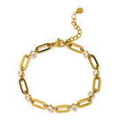 Riva U-Link Waterproof Bracelet Gold by Lover's Tempo