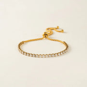 Waterproof Round Prism Gold Bracelet by Lover's Tempo