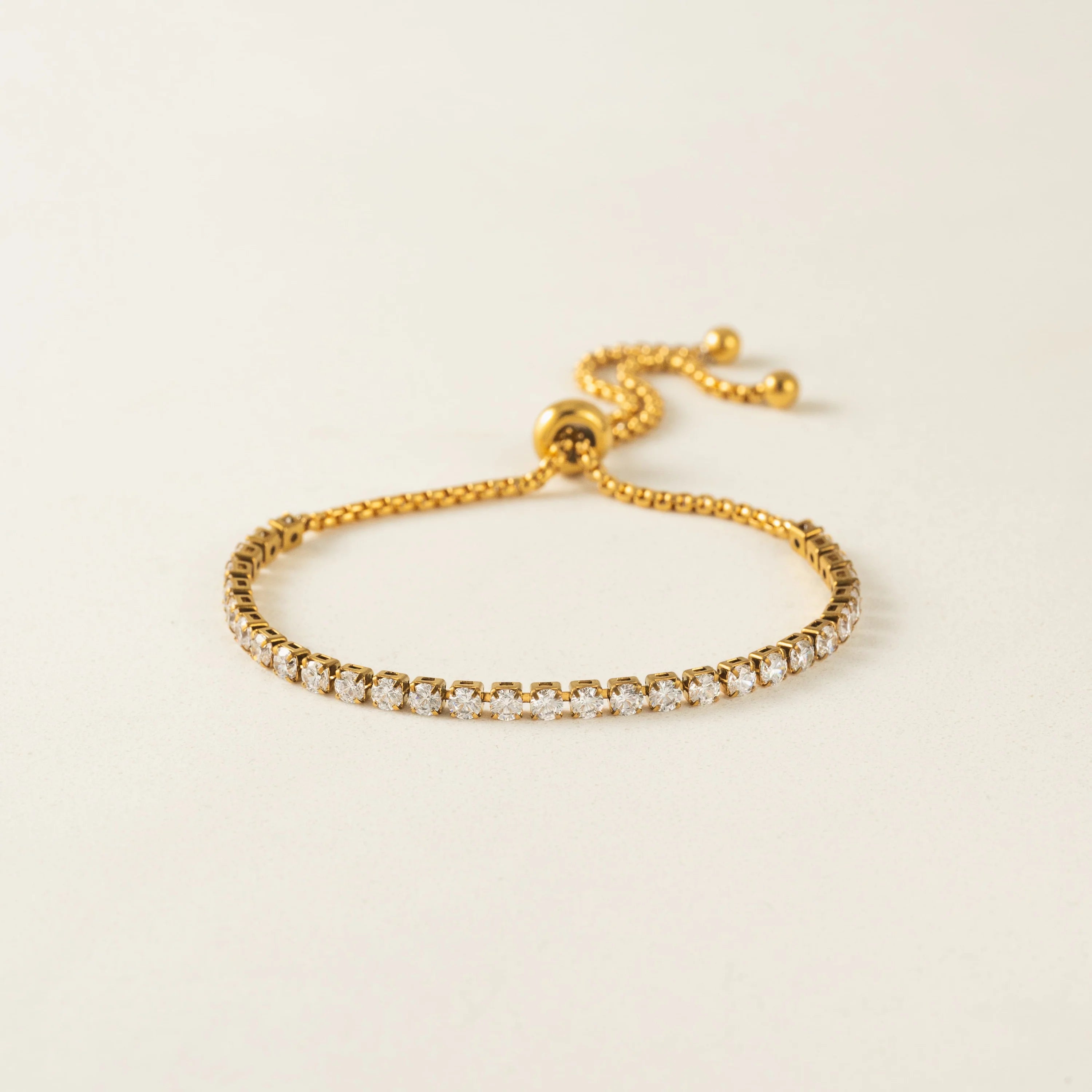 Waterproof Round Prism Gold Bracelet by Lover's Tempo