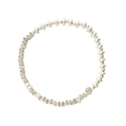 Mini Metal Mixed Beads Silver Stacking Bracelet by Scout