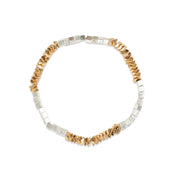 Mixed Metal Geometric Beads Gold & Silver Stacking Bracelet by Scout