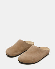 Fern Mules in Taupe Suede by Steve Madden