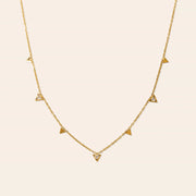 Waterproof Sail Triangle Necklace in Gold by Lover's Tempo