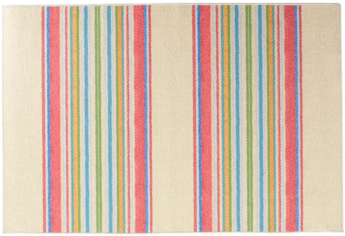 Dash & Albert Machine Washable Cady Stripe 2'x3'