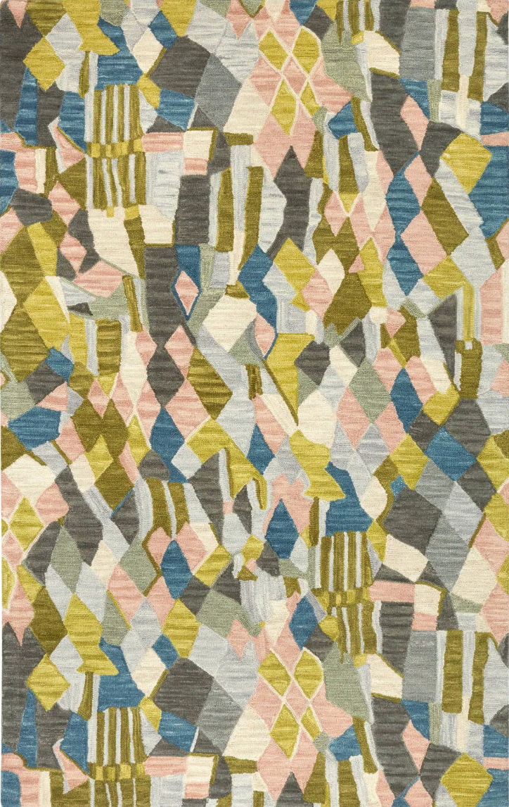 Dash & Albert Hooked Wool Rug in Deer Leap Coral 2x3