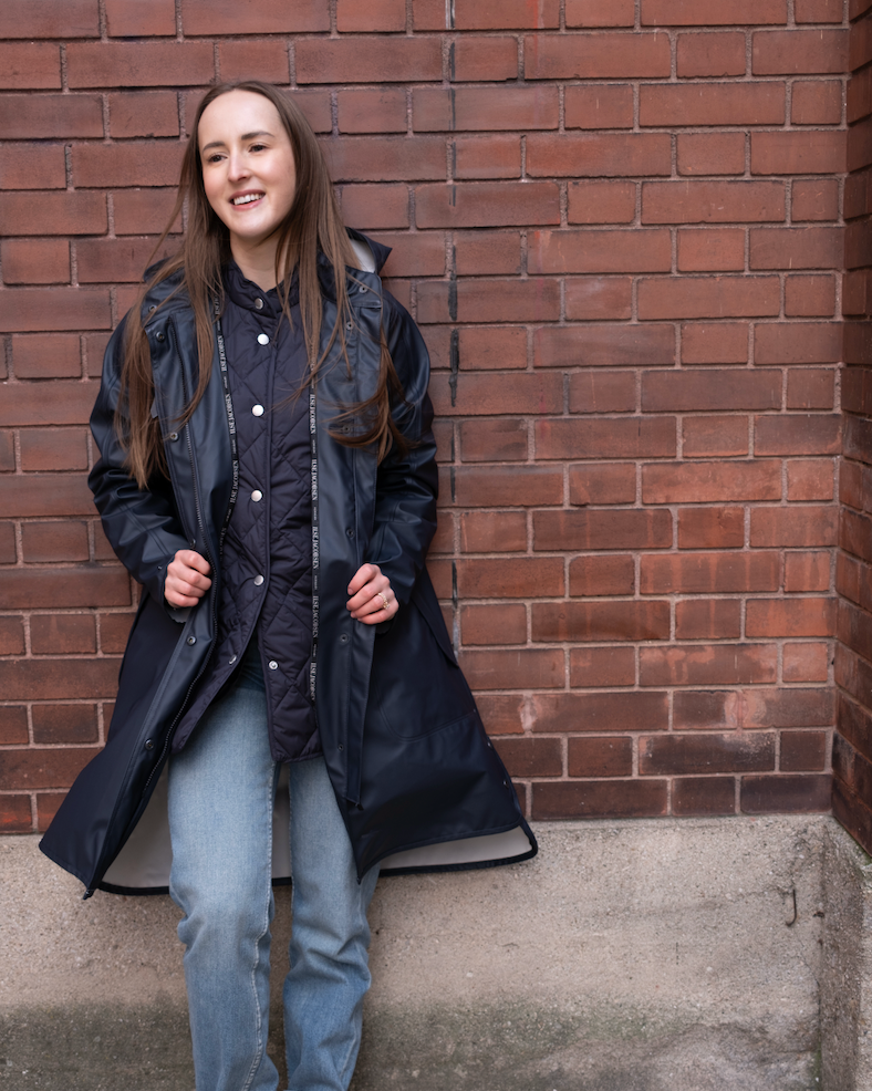 Rain Jacket in Dark Indigo by Ilse Jacobsen