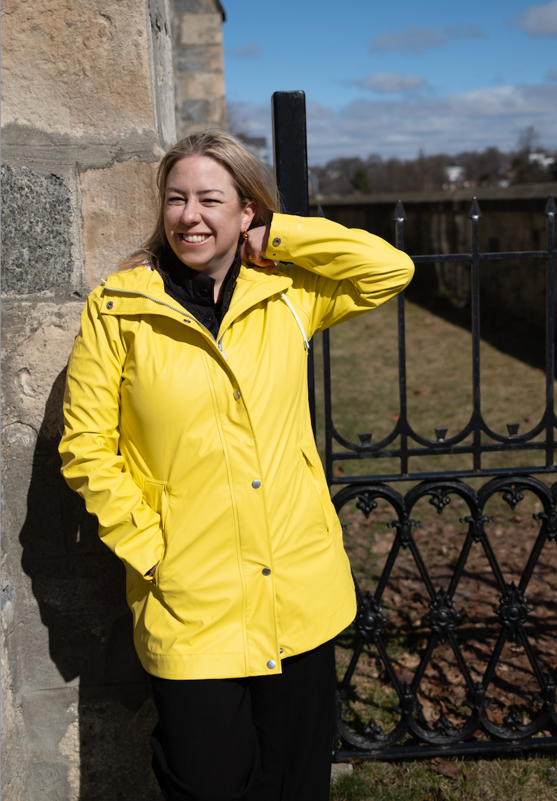 Short Rain Jacket in Lemon Drop by Ilse Jacobsen