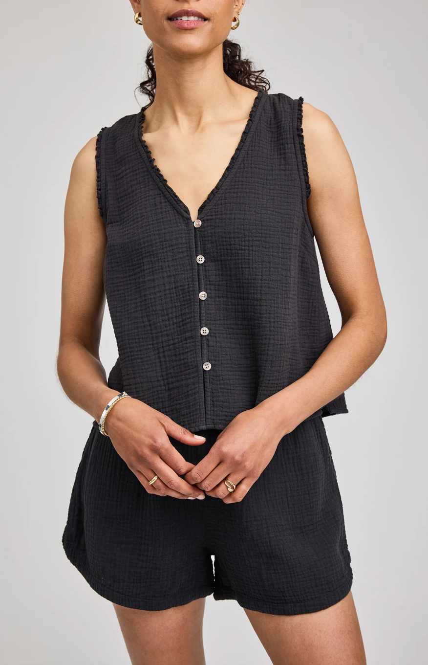 Breanna Top in Black by Gentle Fawn