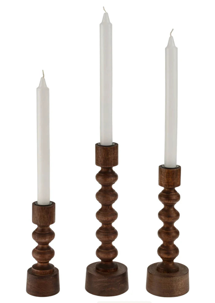 Woodspun Candle Holder