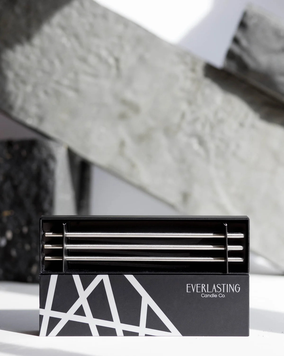 Round Silver Candlesticks by Everlasting Candle Co.