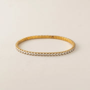 Stretch Tennis Gold Waterproof Bracelet by Lover's Tempo
