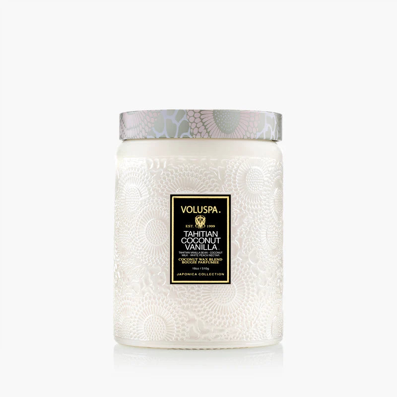 18oz Large Jar Candle Tahitian Coconut by Voluspa