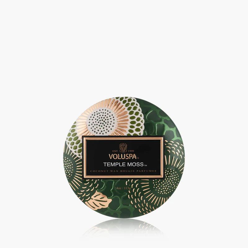 Mini Tin Candle in Temple Moss by Voluspa