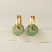 Waterproof Thames Hoop Mint Earrings by Lover's Tempo