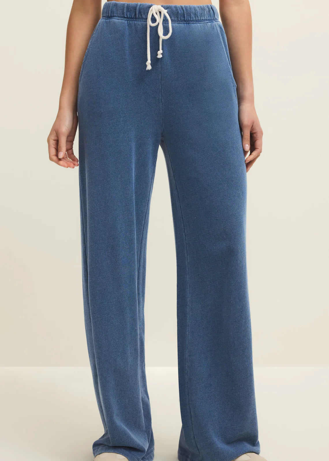 Hunter Knit Denim Pant in Calypso Blue Indigo by Z Supply