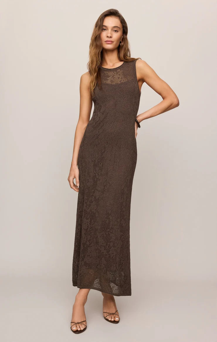 Claremont Midi Dress in Cocoa Latte by Z Supply
