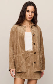 Decker Suede Chore Coat in Light Sand by Z Supply