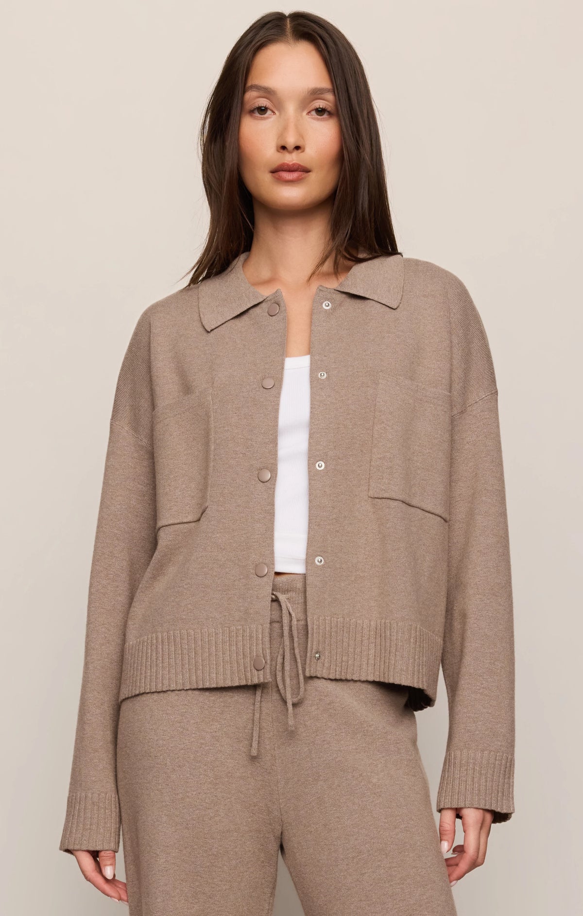 Slowdown Sweater Jacket Heather Ash by Z Supply