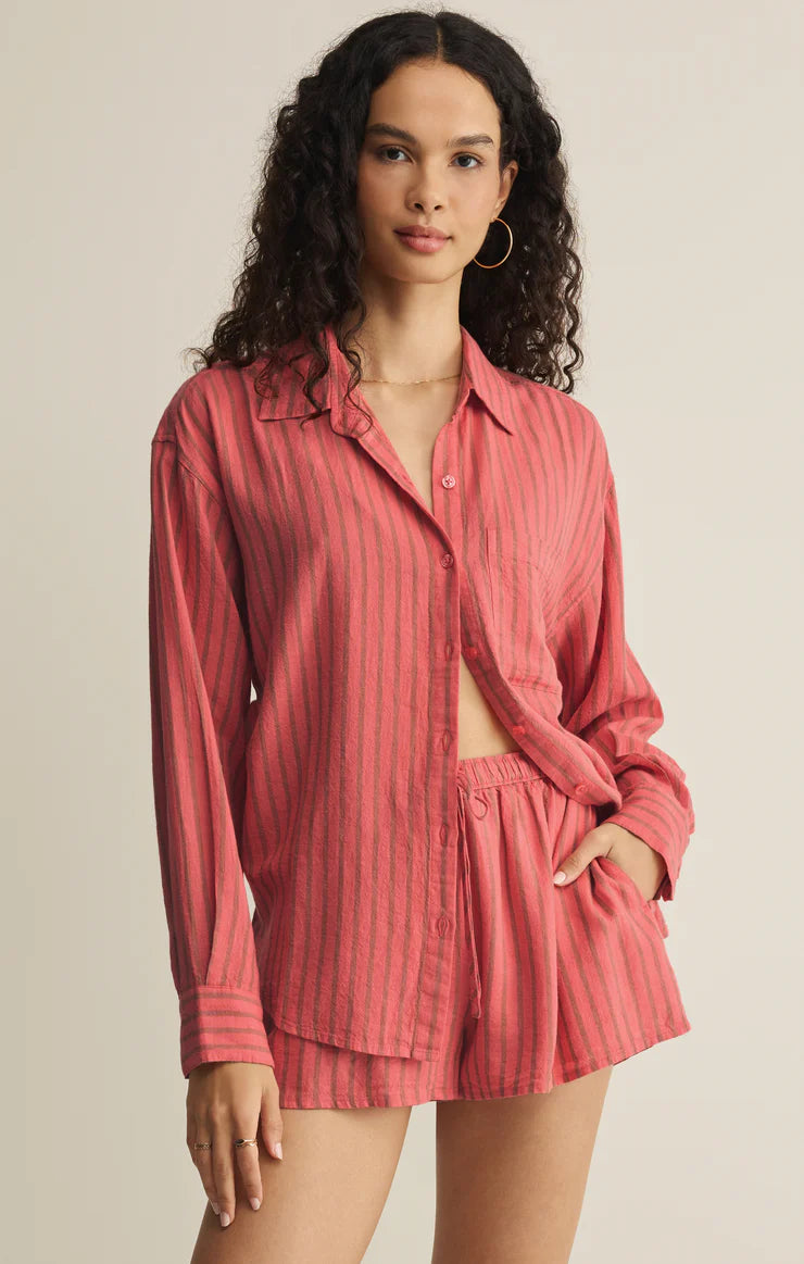 The Perfect Striped Button Up in Gelato by Z Supply