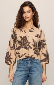 Dream Sleeve Floral Cardigan in Soft Ecru by Z Supply