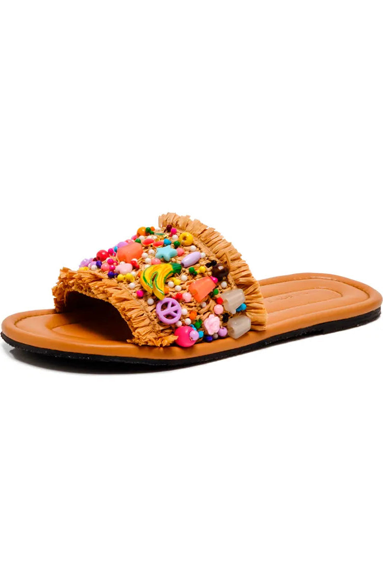 Shipwrecked Slide Sandal in Multi by Free People