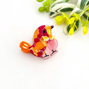 Mini Bird Hair Claw Clip in Pink