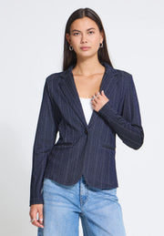 Kate Pinelle Blazer in Dark Blue by ICHI