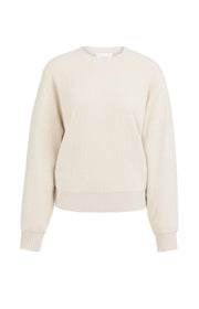 Batwing Contrast Sweater in Beige by YAYA