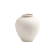 White Terracotta Vase Large